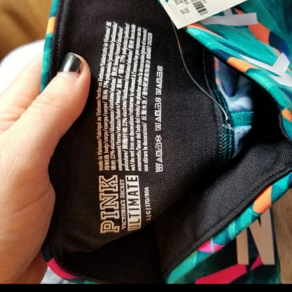 Pink leggings L - Picture 3 of 3